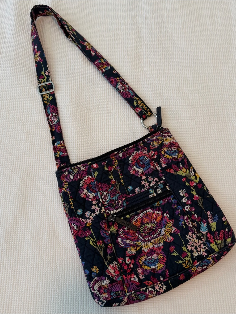 Vera Bradley Quilted Floral Hipster Crossbody in Midnight Wildflowers